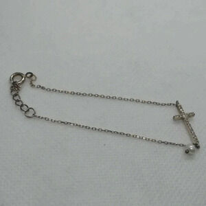 Sterling  cross bracelet